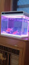 森森 超白玻璃智能一体小鱼缸HE-480款 带水泵LED变色灯水温显示 实拍图