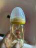 安配 适用于贝亲奶瓶 宽口径配件通用手柄婴儿奶瓶把手吸管重力球吸管 2条学饮杯吸管+黄色把手 实拍图