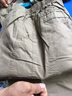 泽荃（zequan）春秋薄款纯棉直筒男士松紧腰大码宽松工装裤户外休闲裤多口袋长裤 K229土黄色 L【适合体重120-145斤】 实拍图