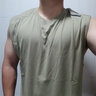 Muscledog肌肉狗 运动背心男士夏季潮流纯色休闲百搭宽松圆领宽肩健身工字背心训练衣服上衣 灰绿色 XXL 实拍图