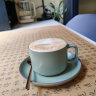 SUCCOHOMEWARE 日式复古咖啡杯套装家用高档下午茶茶具办公室陶瓷杯子茶杯水杯 橄榄绿咖啡杯（一杯一碟一勺） 实拍图