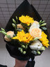馨仪鲜花速递向日葵玫瑰混搭花束生日礼物送长辈朋友全国同城配送 9朵向日葵花束简洁款 实拍图