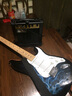 名森（Minsine）电吉他初学者 男女生学生成人通用款 专业级入门电子吉他乐器 39英寸火焰双摇-珍珠白+全套礼包 实拍图
