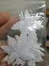 潘兰德 布贴刺绣小号修补丁贴衣服裤子熨烫缝贴花酒店床品补洞多色枫叶 白色 实拍图
