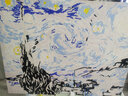 大画王 diy数字油彩画梵高星空绑好内框 手工画 手绘世界名画装饰挂画梵高大尺寸星夜礼物自己上色天图 星空 40*50厘米 实拍图