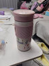 大嘴猴保温杯女士泡茶杯高颜值咖啡杯316不锈钢大容量水杯情侣送礼杯子 甜气粉【陶瓷覆层内胆】480ml 实拍图