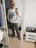 真维斯（Jeanswest）长袖t恤男春秋纯棉青少年休闲重磅二本针宽松秋季男士圆领打底衫 白#ZS盆栽后 2XL 【不起球，不易皱】 实拍图