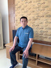 罗蒙（ROMON）两件套冰丝t恤套装男士夏季中老年父亲节礼物爸爸休闲速干运动装 731群青 [短袖+长裤] 2XL 码140-160斤 实拍图