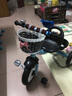 米赛特 儿童三轮车脚踏车1-3-5-2-6岁宝宝大号玩具手推自行车童车 钛空轮 蓝色 实拍图