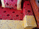 凯比特红木沙发坐垫中式海绵餐坐垫防滑罗汉床五木沙发垫套装定做 石榴花拼接沙发垫含芯 48*48cm抱枕套（不含芯） 实拍图