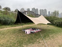 巨木天幕帐篷户外野营露营野餐野炊涂银遮阳棚防晒抗风便携式野外郊游 流沙金3*4米【涂银防晒】+收纳包 实拍图