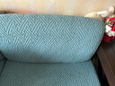 乐全弹力沙发套罩全包四季通用沙发坐垫套沙发笠防尘防污盖布巾保护罩 韵律-天蓝色 小双人 适用宽65-85*长85-115cm 实拍图