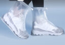 欣沁雨鞋套成人防雨鞋防滑加厚耐磨便携式雨靴磨砂白 L(39-40) 实拍图