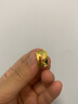 明牌珠宝 黄18K金彩金简约马赛克耳钉耳饰CSH0314定价 18K金耳饰 约1.76-1.96克 实拍图
