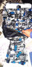 新款学生书包男韩版 潮流时尚休闲双肩背包 15.6英寸笔记本电脑背包 帆特西V9036 报纸印花色 实拍图