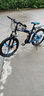Jeep吉普自行车折叠山地车男女学生双减震碟刹越野变速公路车-战神 战神-黑蓝三刀一体轮 24速24寸(适合1.5-1.75m) 实拍图