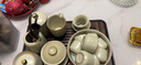 瓷牌茗茶具 汝瓷茶具泡茶器全套家用功夫茶具办公室送人茶道瓷器整套 御煌提梁壶盖碗8杯大全套+胡桃盘 实拍图