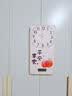 鹏创装饰画钟表客厅挂钟万年历现代时钟餐厅装饰画带温度日历简约个性 实拍图