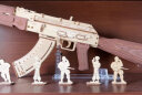 若态若客AK47儿童玩具积木枪立体拼图diy手工拼装模型皮筋枪成人木质枪男生生日礼物 晒单实拍图