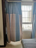 阿黎 北欧简约成品渐变条纹遮光窗帘2.5宽*2.4高 挂钩款 单片装 实拍图