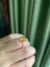Lescreation莉萨珠宝4.5克拉黄水晶戒指女款 K金玫瑰金彩色宝石戒指女 简洁款 18K玫瑰金黄晶戒指 实拍图