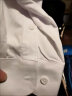 Cszxx大码衬衫男加肥加大胖子宽松纯色防皱免烫长袖衬衣 职业装 白色 3XL（44）适合180-200斤 实拍图