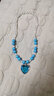 戎夏儿童项链冰雪奇缘蓝色爱莎小公主水晶串珠弹力雪花项链饰品 蓝色爱心水晶项链 实拍图