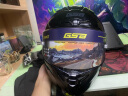 GSBgsb头盔361GT摩托车头盔大尾翼男全盔男女通用头盔四季仿赛机车盔 闪光黑 L（55-56头围） 晒单实拍图