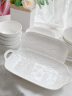 顺祥纯白碗碟餐具套装家用陶瓷简约易洁釉下彩饭碗汤面碗可微波大小碗 5英寸碗2个装 实拍图