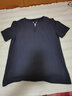 貉牌男装短袖t恤男新款圆领纯色打底衫棉半袖白体恤衫透气上衣服夏装 深灰色 2XL 实拍图