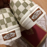 VANS范斯官方 Authentic奶茶色棋盘格元气清新男女帆布鞋低帮 棕白棋盘格 36 实拍图