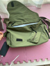 酷咖单肩包男士男包斜挎包潮流日系原宿风挎包女学生休闲运动小挎包 绿色(带猩猩挂件) 实拍图