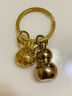 众福缘黄铜葫芦钥匙扣挂件黄铜钱袋汽车钥匙扣一叶生财挂饰貔貅生肖挂件 钱袋+实心小葫芦+福币生肖【牛】 实拍图
