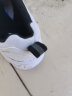 特步男鞋跑步鞋新款夏季厚底旅游透气轻便皮网面休闲运动鞋慢跑鞋子男 白黑 39 实拍图
