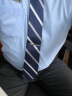 GLO-STORY 拉链领带 男士商务正装潮流8cm领带礼盒装MLD824064 藏青色 实拍图