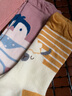 尼嘟熊婴儿袜子过膝袜春秋季松口婴幼儿高筒袜男童女童纯棉宝宝长筒袜子 （普通）春秋宝宝袜混卡通女3双 0-6月 （宝宝体重小于17斤） 实拍图