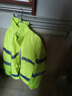 智汇反光雨衣交通雨衣雨裤套装电动车外卖防暴雨防汛环卫分体式冬季加厚棉雨衣 荧光绿【加厚款300DPU】 XL号（适合身高170-175cm） 实拍图