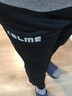KELME /卡尔美 运动收腿裤男女春夏复古针织长裤跑步训练收口裤子男3881350 黑灰（深灰/浅灰LOGO) XL 实拍图