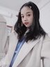 HOUQIYE毛呢大衣男春秋新款网红呢大衣男女i love you刺绣韩版中长款呢子 F815灰色 尺码有备注体重，下单请拍正确尺码 实拍图