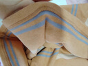 三针舒绒条纹保暖内衣女套装纯棉加厚双面磨毛弹力棉毛衫防寒打底衫 蓝咖条【中领加厚320g】 L /105-120斤 实拍图