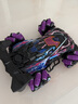 Dwi遥控车儿童玩具rc汽车赛车越野四驱漂移手势感应变形礼物玩具喷雾 【感应手套+手柄+喷雾】活力紫 三电【续航120分钟】 实拍图