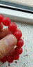 彩荷云南保山红色手串柿子红手串男女款石英岩处理 13mm手串 实拍图