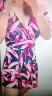 新丽雅2022款泳衣女性感韩国ins仙女范保守显瘦遮肚大码温泉泳装 粉蓝色 XL(建议110-125斤) 晒单实拍图