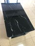 哆咔【现货闪发】茶几客厅轻奢高级感现代简约茶桌 家用小户型茶几桌 白架+大理石纹黑玻璃（推荐色） 双层 100*50*45 实拍图