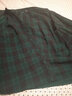 横行道2024新款纯棉格子衬衫宽松上衣服外穿打底衫女装休闲长袖春装 墨绿 4XL 实拍图