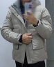 鸭鸭（YAYA）羽绒服男短款2021冬季新款鸭绒连帽冬季韩加厚商务休闲保暖外套Y 卡其色-YE3B717915W 170/88A 实拍图