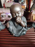 陶云尚黑金砂紫砂小和尚茶宠摆件精品手工可养茶盘茶玩茶道配件茶桌摆件 闻香 黑金砂小和尚 实拍图