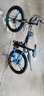 Jeep吉普自行车折叠山地车男女学生双减震碟刹越野变速公路车-战神 战神-黑蓝三刀一体轮 24速24寸(适合1.5-1.75m) 实拍图