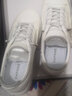 达芙妮（DAPHNE） 厚底小白鞋女春秋季新款透气板鞋子女百搭皮面学生运动休闲鞋女 白灰色-04024（皮面款） 36 实拍图