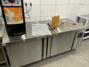 劲福商用冷冻冷藏保鲜工作台酒店厨房冰柜蔬果操作台保鲜柜不锈钢冰箱鲜肉冷冻柜奶茶店设备卧式水吧 1.8m*0.8m*0.8m（层架另购） 冷冻款 实拍图